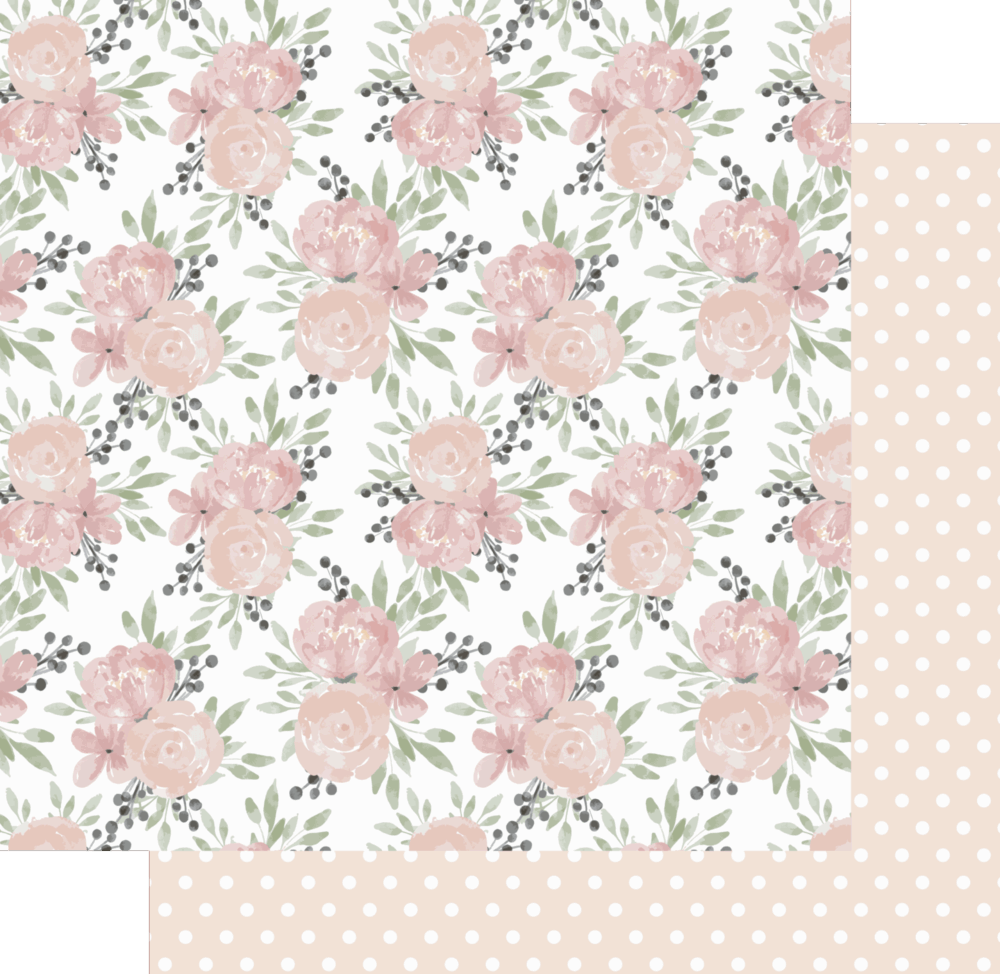 Uniquely Creative - 12x12 Paper - Hey Baby Girl - Little Angel