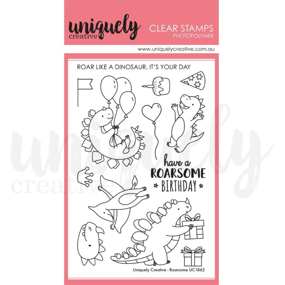 UC Roarsome Stamp (includes bonus fussy cutting die)