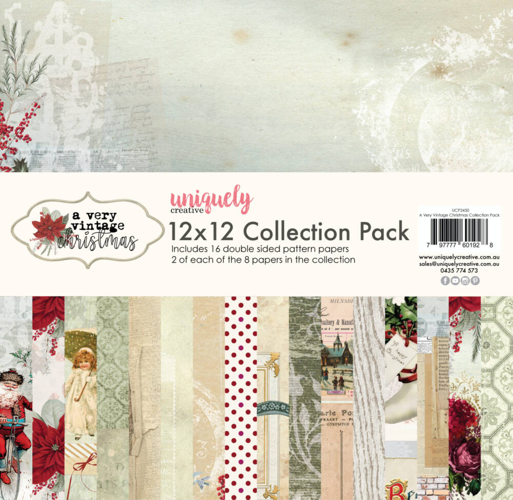 Uniquely Creative - 12x12 Collection Pack - A Very Vintage Christmas