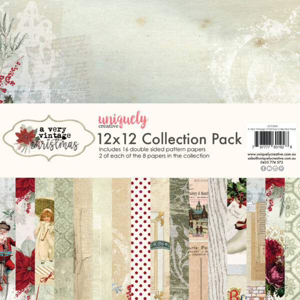 Uniquely Creative - 12x12 Collection Pack - A Very Vintage Christmas