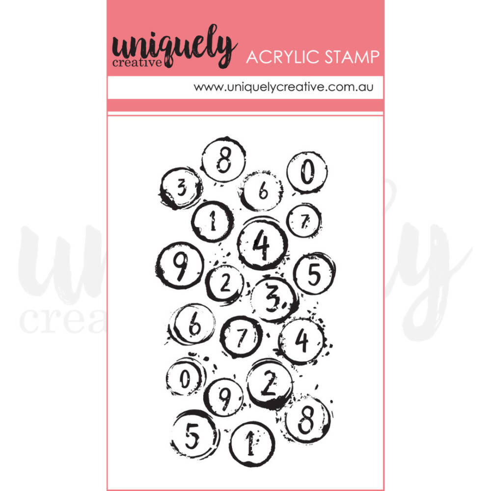 UC - Mini Stamp - Bubble Wrap Numbers