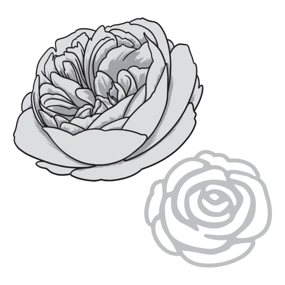 Couture Creations - Elegance - Stamp and Die Set - Buttercup