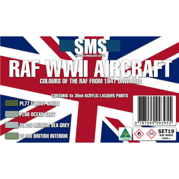 SMS - Premium - RAF WWII Aircraft Colour Set 1941 onwards