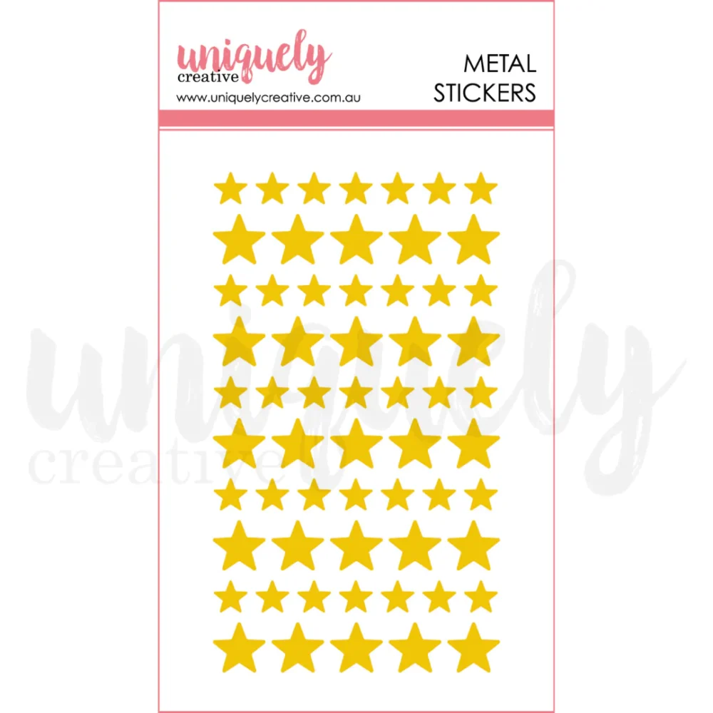 Uniquely Creative – Stickers - Metal - Gold Stars
