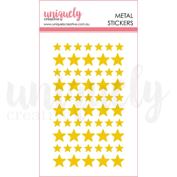 Uniquely Creative – Stickers - Metal - Gold Stars