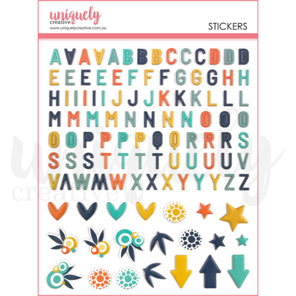 Uniquely Creative Stickers - Alphabet - Main Street