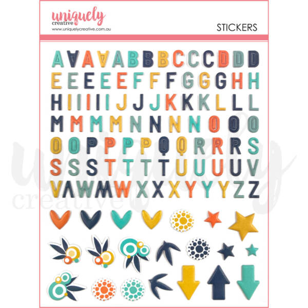 Uniquely Creative Stickers - Alphabet - Main Street