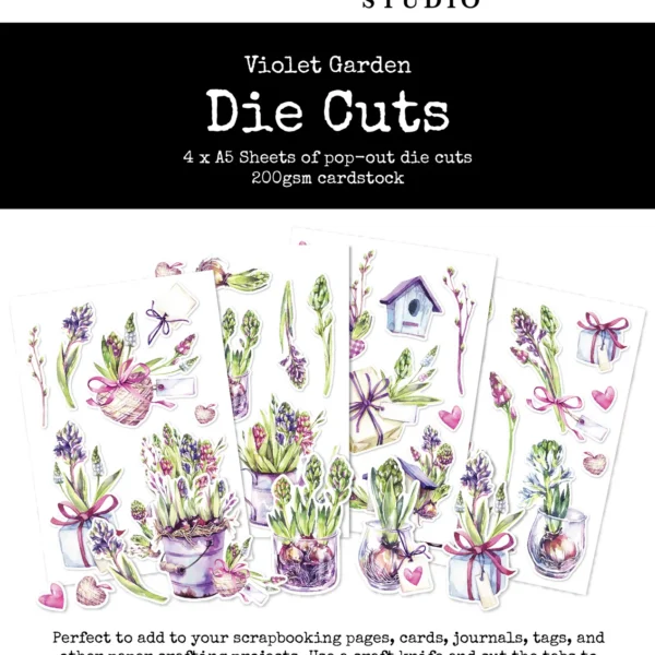 Paper Rose - Violet Garden - Die Cuts