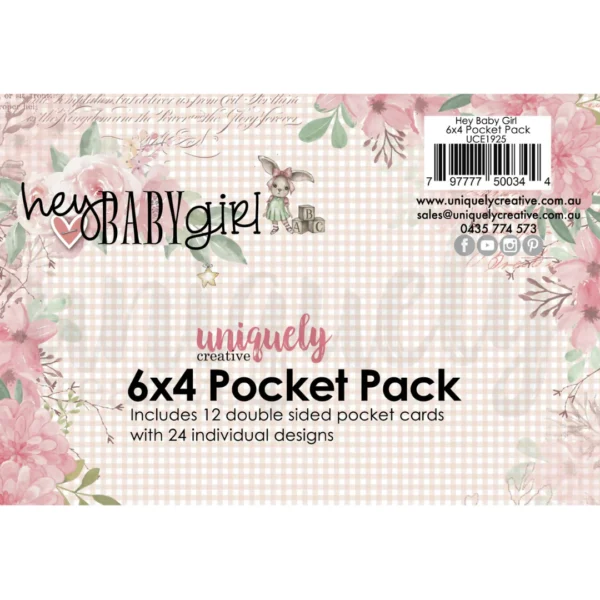 Uniquely Creative Pocket Pack - Hey Baby Girl