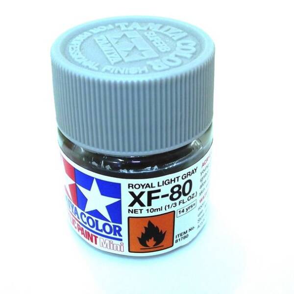 Tamiya Acrylic Paint - XF-80 Flat Royal Grey