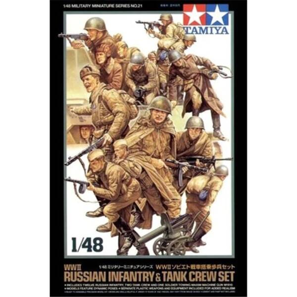 Tamiya WWII Russian Infantry & Tank Crew Set