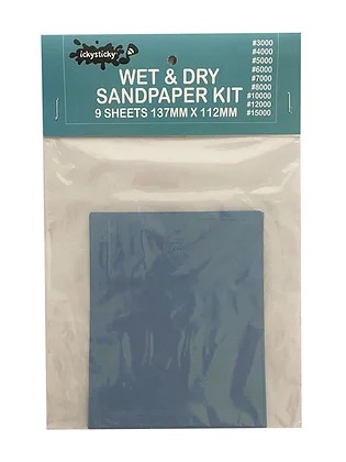 Ickysticky - Wet & dry sandpaper kit 9 sheets