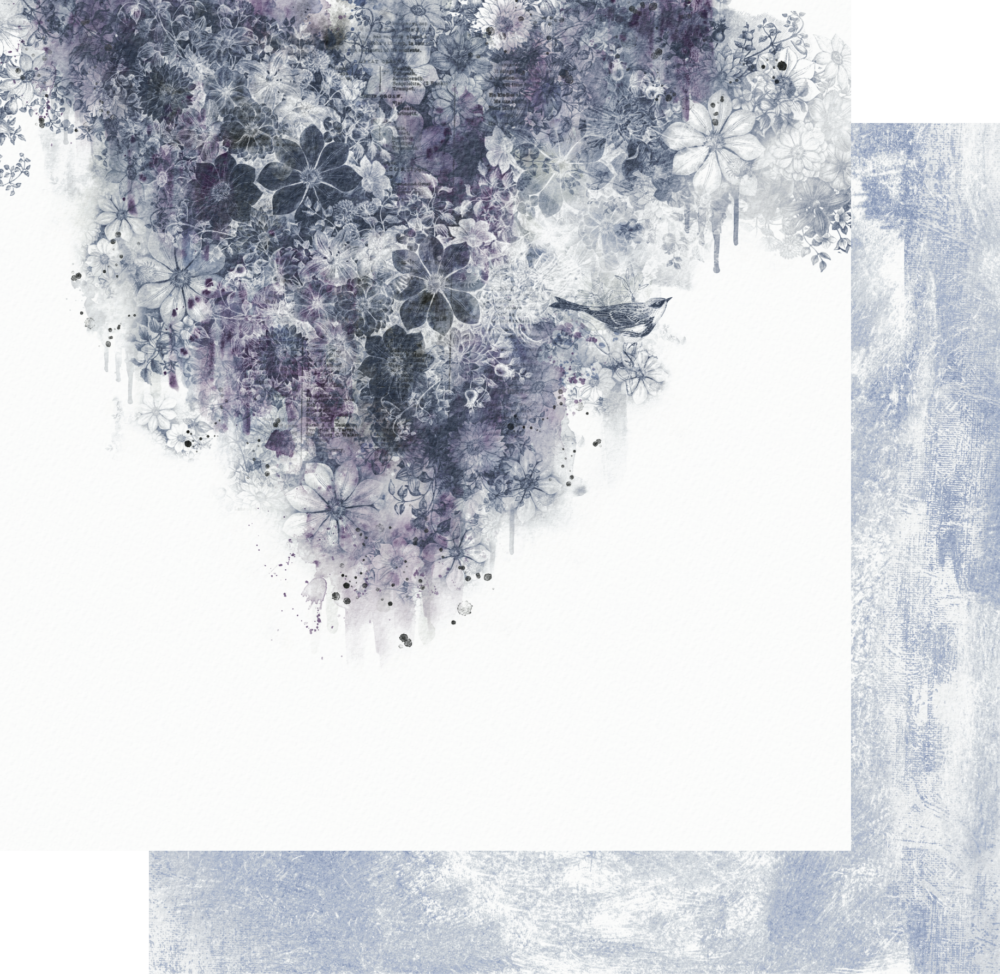 Uniquely Creative - 12x12 Paper - Indigo & Violet - Shared Secrets