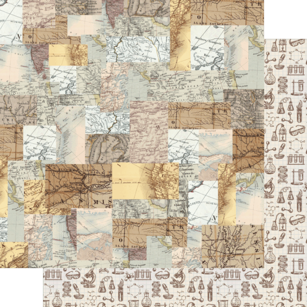 Uniquely Creative - 12x12 Paper - Class in Session - World View