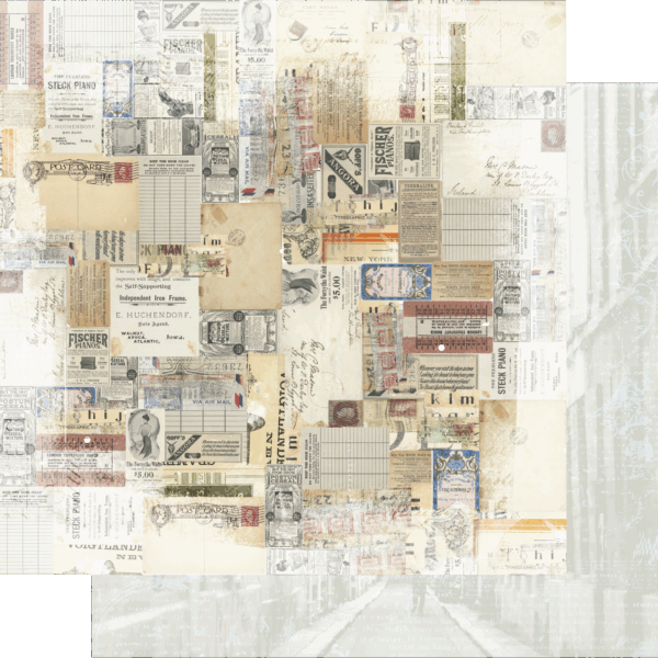 Uniquely Creative - 12x12 Paper - Summer Sonata - Vintage Collage