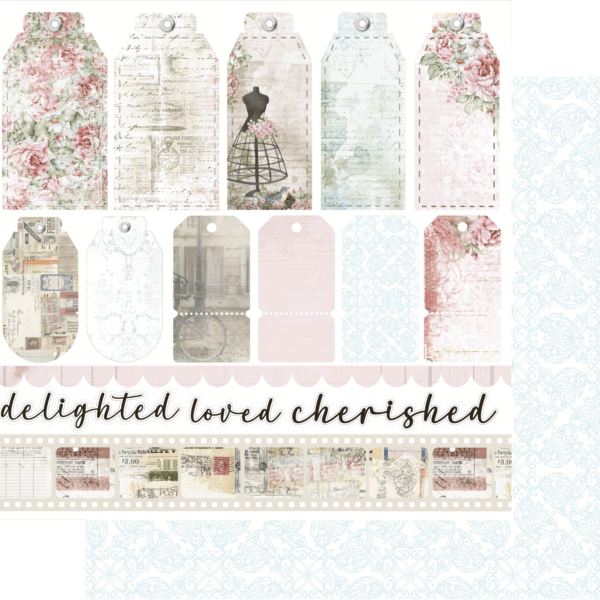 Uniquely Creative - 12x12 Paper - Summer Sonata - Delighted Tags & Titles