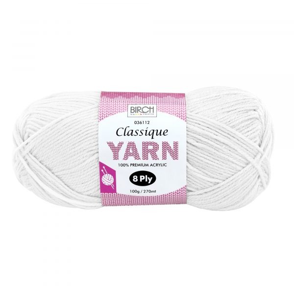 Birch Classique 8 ply - 01 White