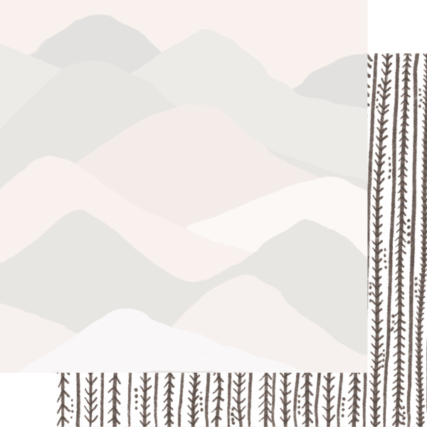 Uniquely Creative - 12x12 Paper - Into The Wild - Mountain Ranges