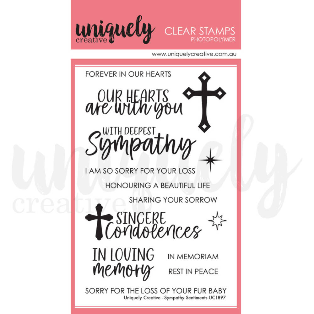 Uniquely Creative Stamp - Sympathy Sentiments