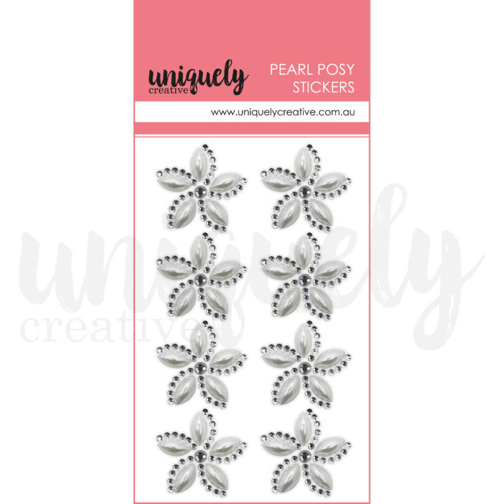 Uniquely Creative - Pearl Posy Stickers - Pearl