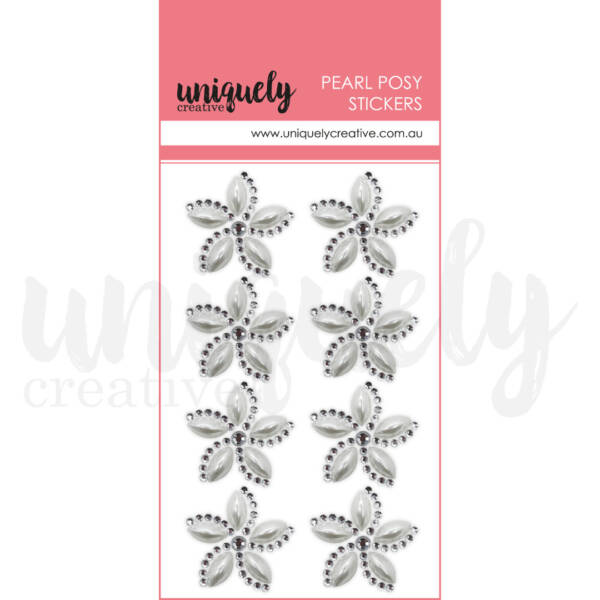Uniquely Creative - Pearl Posy Stickers - Pearl
