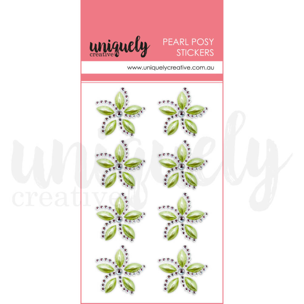Uniquely Creative Pearl - Posy Stickers - Green