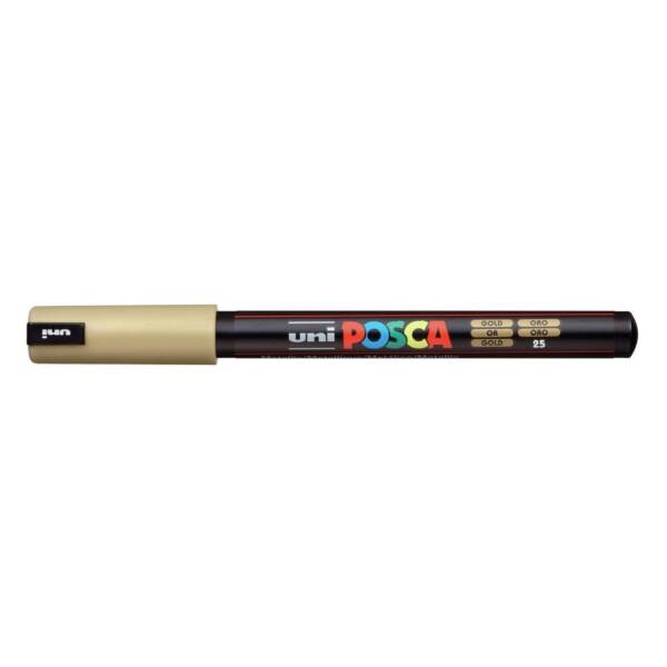 Uni Posca Colour Marker - Fine Bullet - Gold