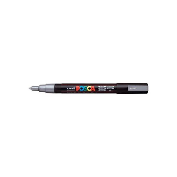Uni Posca Colour Marker - Fine Bullet - Silver