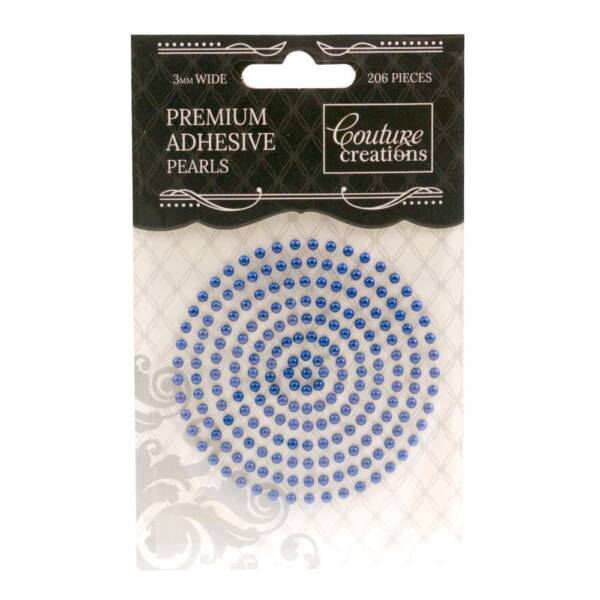 Couture Creations - Adhesive Pearls - 3mm - Midnight Blue