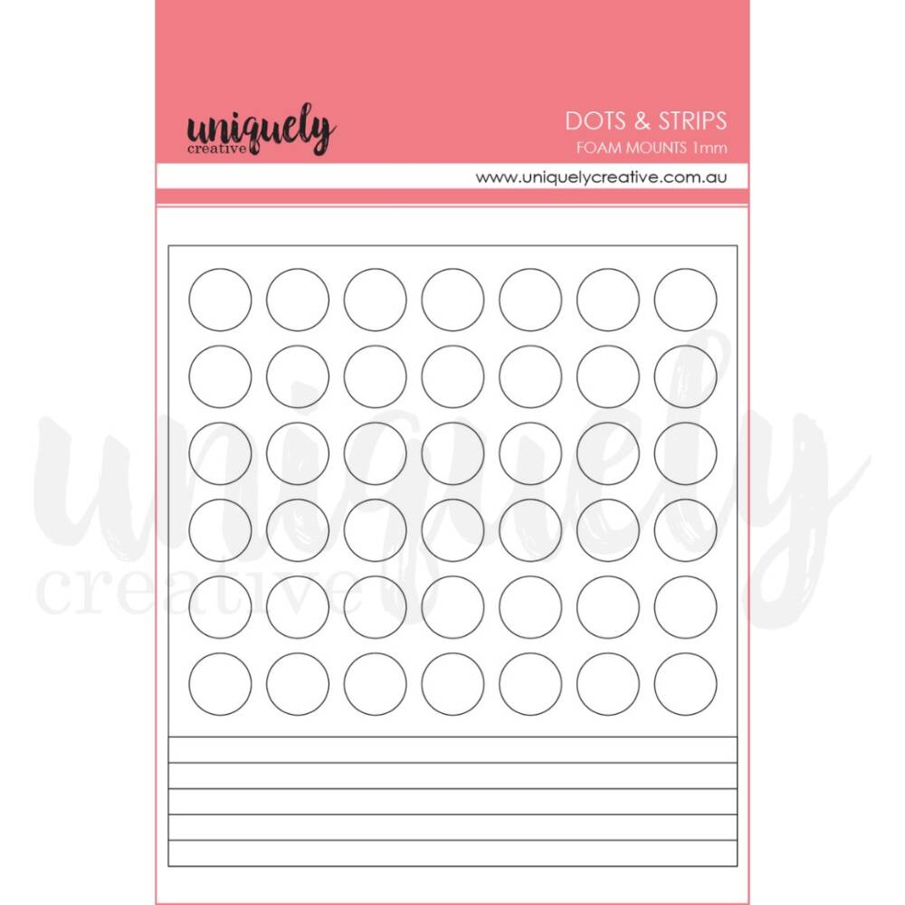 Uniquely Creative - Foam Mounts - Dots & Strips 1mm thick