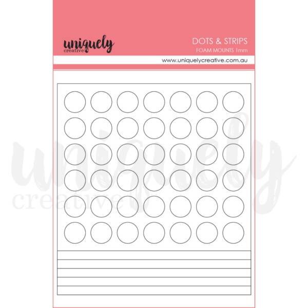 Uniquely Creative - Foam Mounts - Dots & Strips 1mm thick