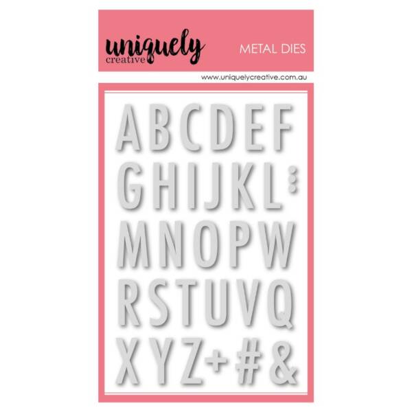 Uniquely Creative - Metal Die - Alphabet - Tall Uppercase