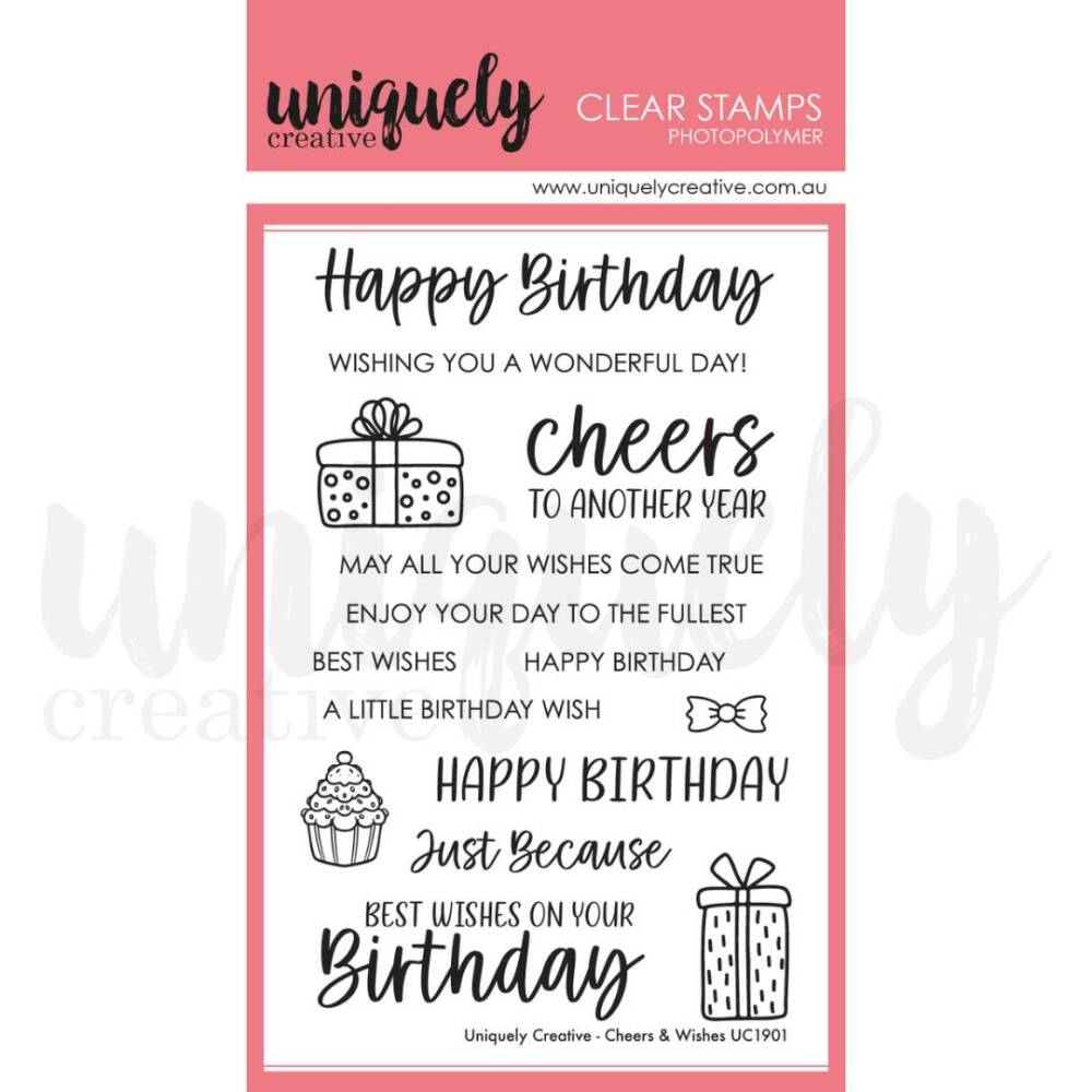 Uniquely Creative Stamp - Cheers & Wishes