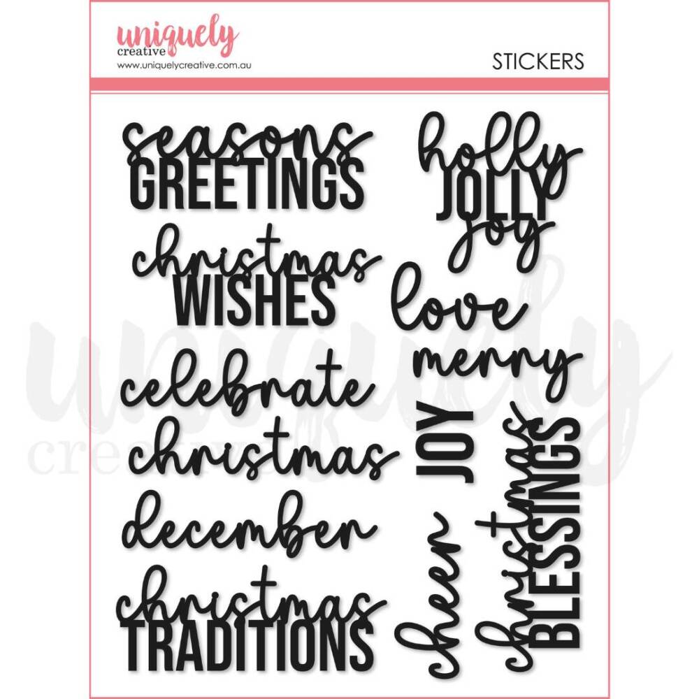 Uniquely Creative – Stickers - Puffy - A Christmas Dream