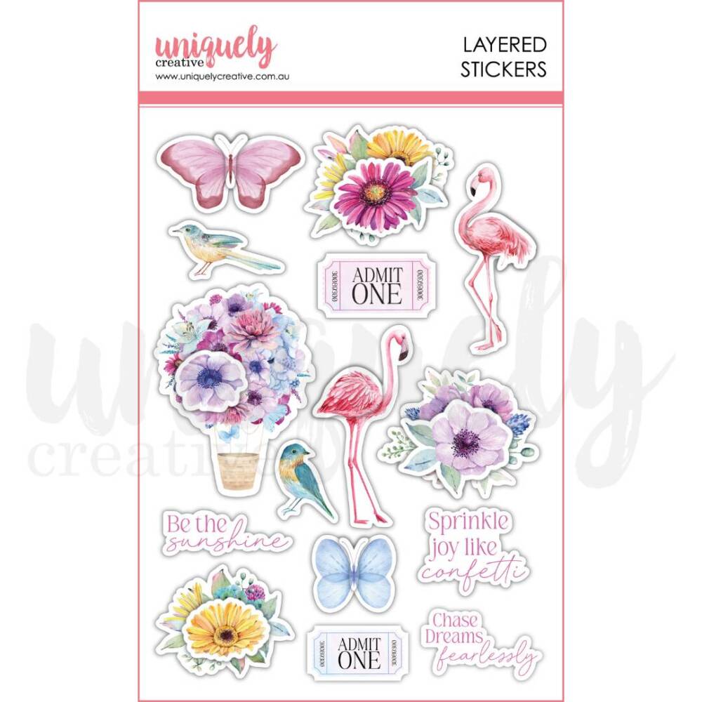 Uniquely Creative - Stickers - Flowering Utopia Layered