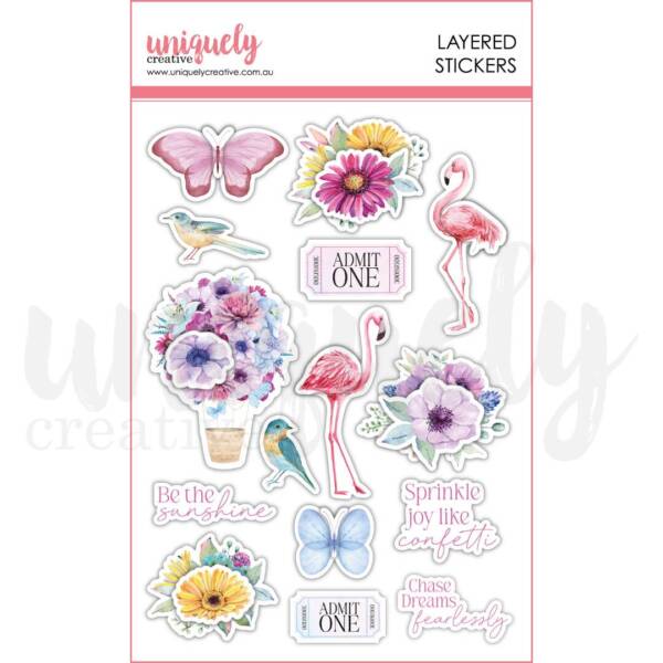 Uniquely Creative - Stickers - Flowering Utopia Layered