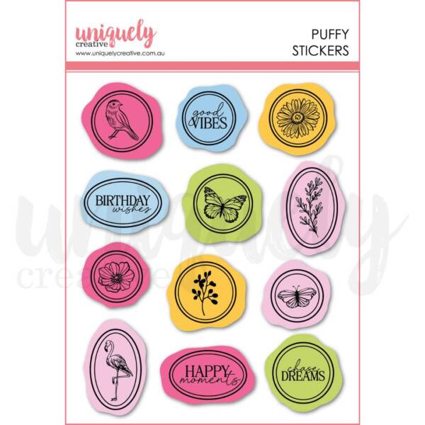 Uniquely Creative - Stickers - Flowering Utopia Puffy