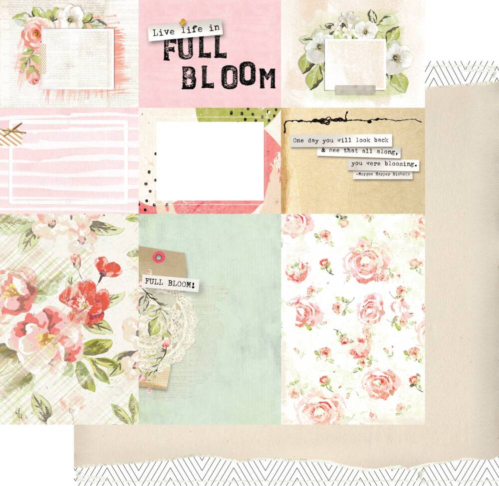 Uniquely Creative - 12x12 Paper - Full Bloom - Primrose