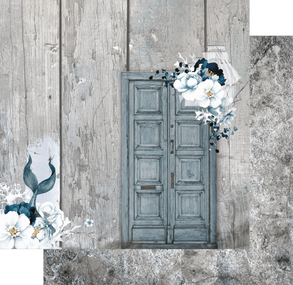 Uniquely Creative - 12x12 Paper - Shades of Whimsy - Blue Horizon