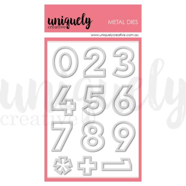 Uniquely Creative - Metal Die - Numbers - Giant Outline