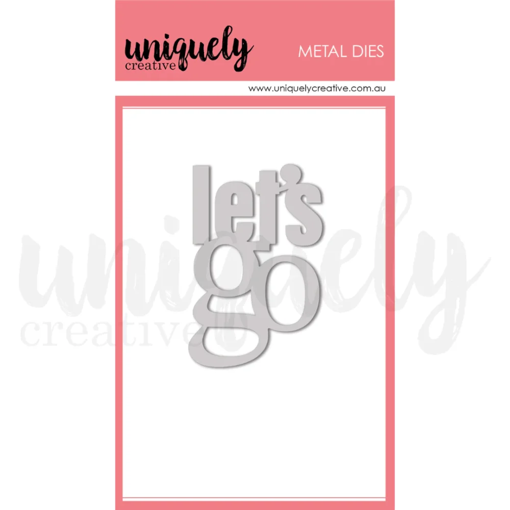 Uniquely Creative - Metal Die - Lets Go Travel