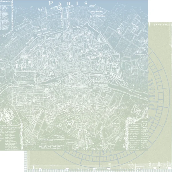 Uniquely Creative - 12x12 Paper - Scenic Route - Follow The Map