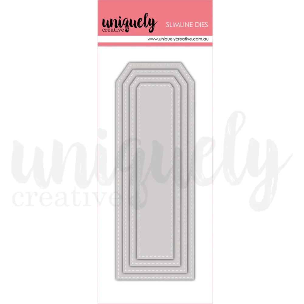 Uniquely Creative - Metal Die - Nesting - Stitched Tag Slimline