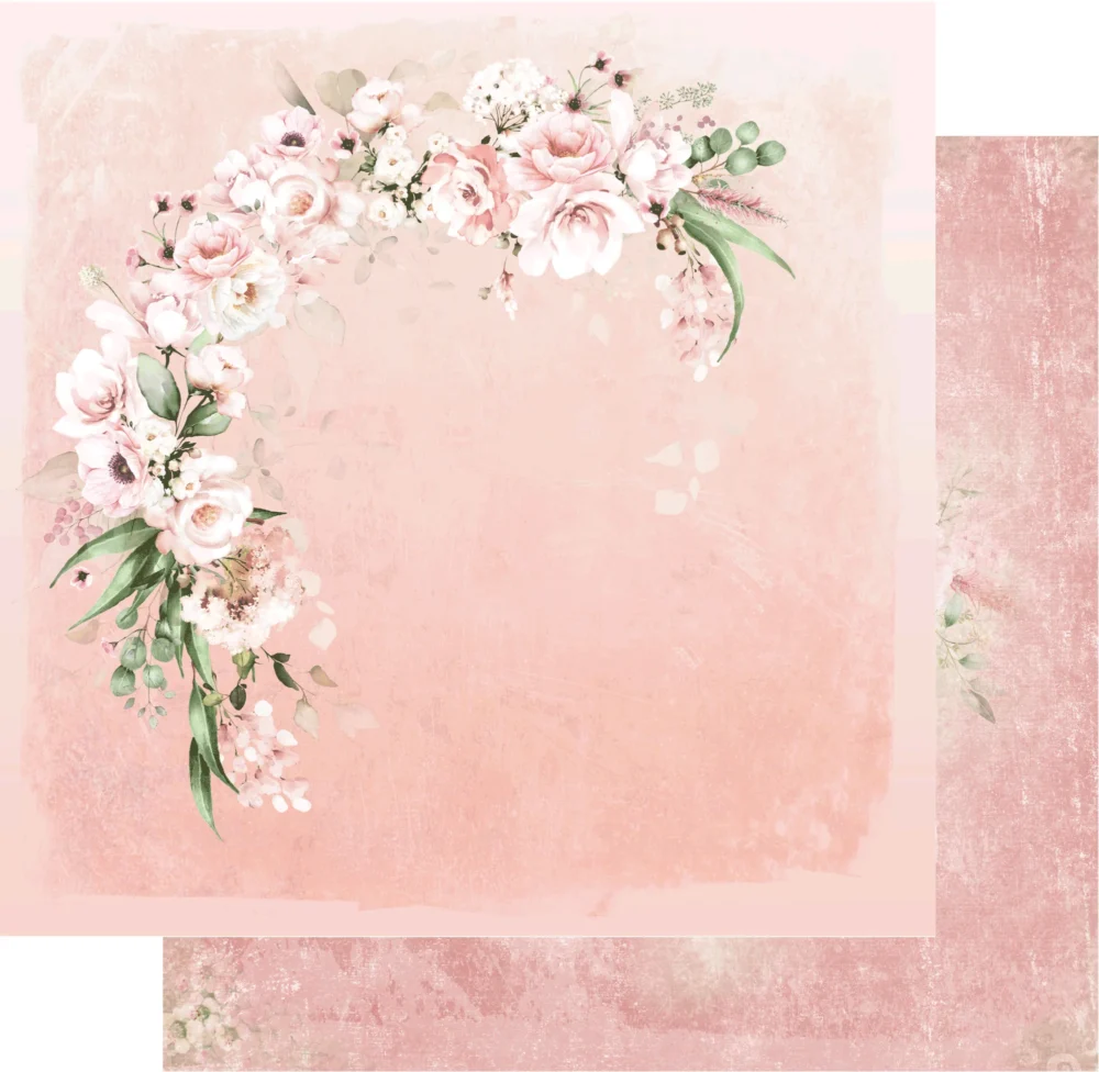 Uniquely Creative - 12x12 Paper - Peonies & Proteas - Warm Glow