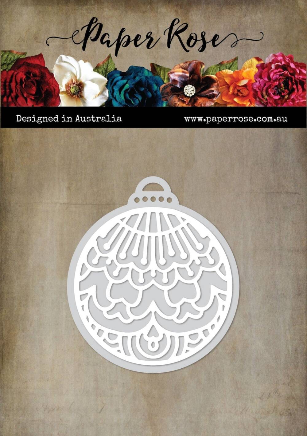 Paper Rose - Metal Dies - Layering Ornate Bauble 1