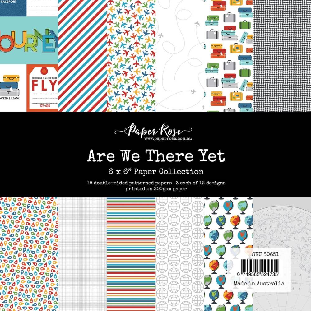 Paper Rose - 6 x 6 Collection Pack - Are We There Yet