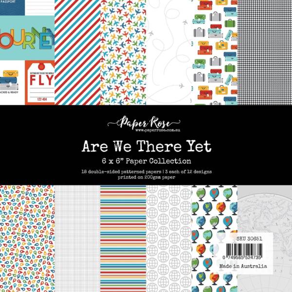 Paper Rose - 6 x 6 Collection Pack - Are We There Yet