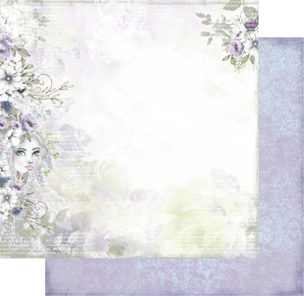 Uniquely Creative - 12x12 Paper - Wisteria Lane - Pretty