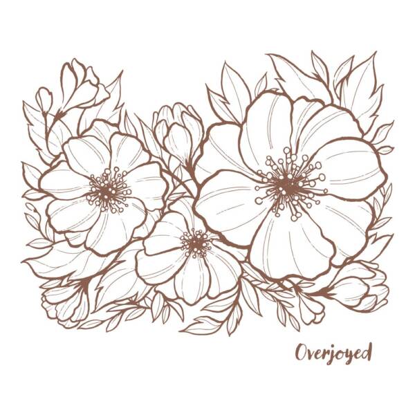 Couture Creations - Stamp - Petunia Background