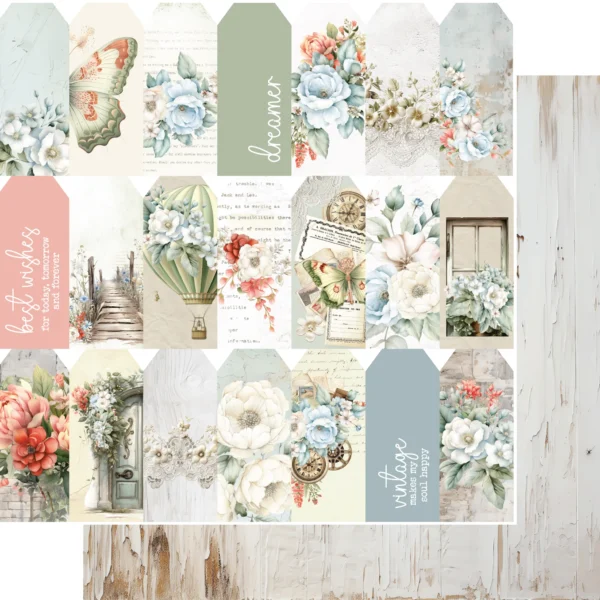 Uniquely Creative - 12x12 Paper - Vintage Chronicles - Timeless Tags